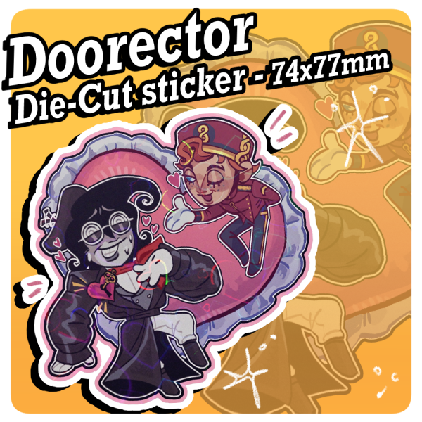 Doorector Holo-Heart sticker