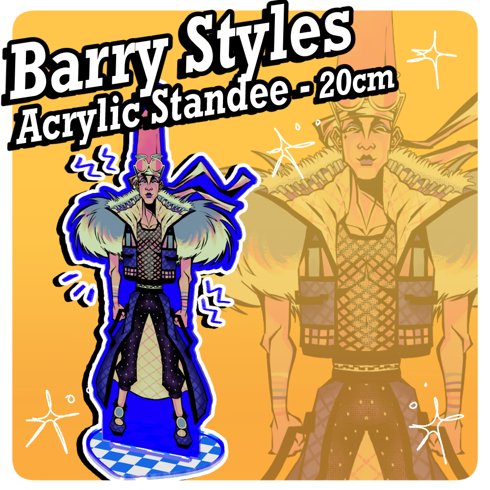 Edgy Barry Styles Acrylic standee