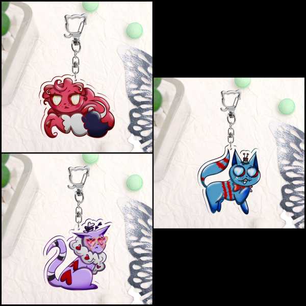 Vees Kitten Keychain Set