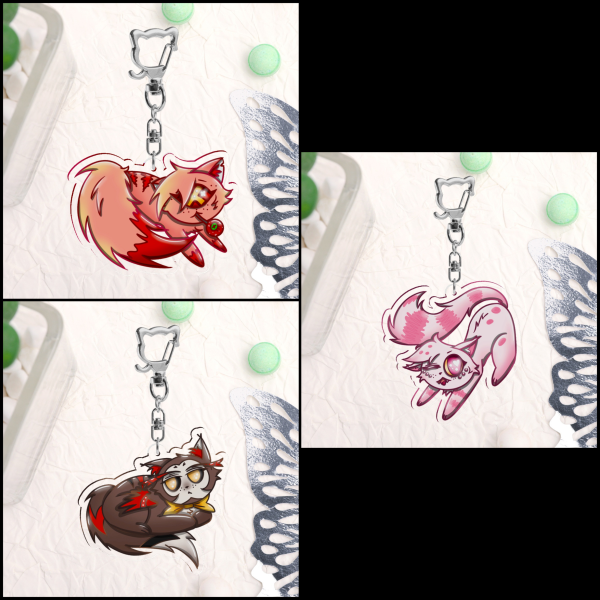 Angel Protection Squad Kitten Keychains