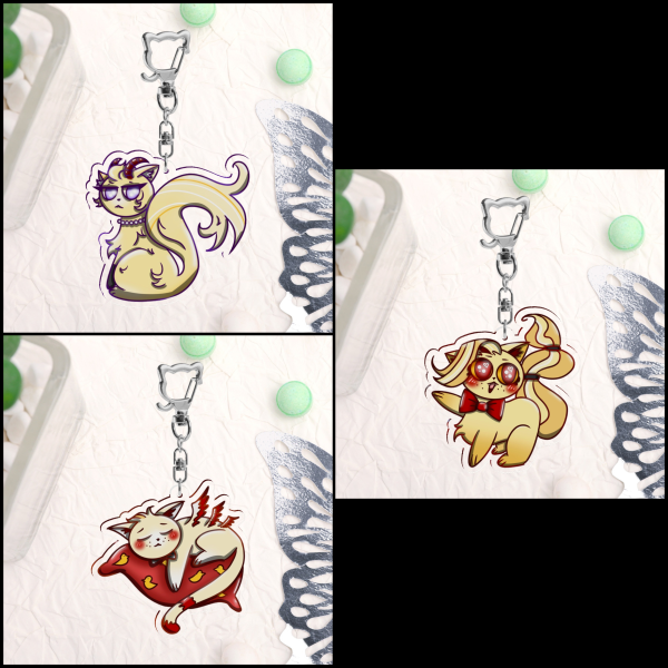 Royal Family Kitten Keychains