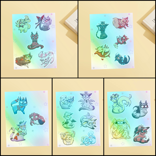 All Hazkitten Stickers!