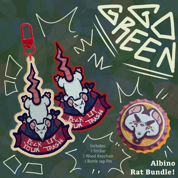 The Green Symphony Albino Rat Bundle
