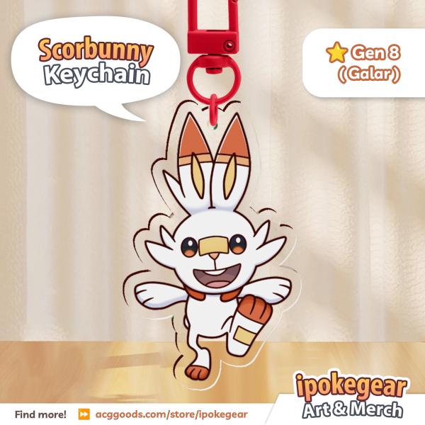 Scorbunny (Acrylic Keychains)