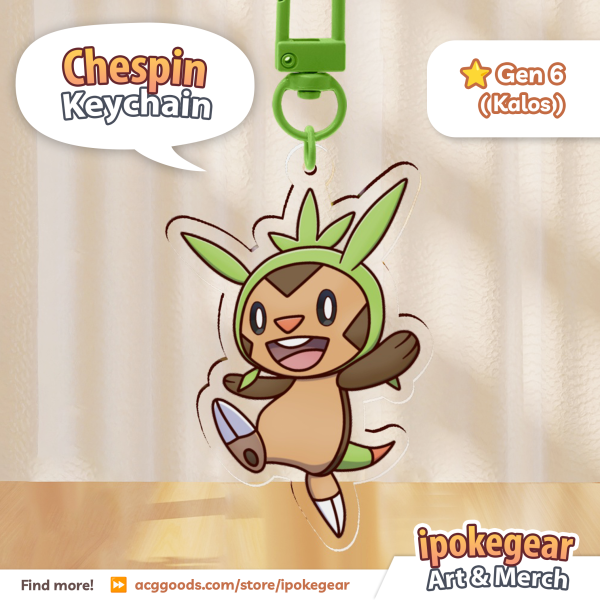 Chespin (Acrylic Keychains)