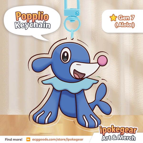 Popplio (Acrylic Keychains)