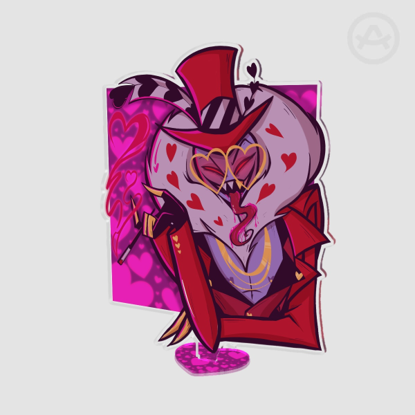 Hazbin Hotel Valentino Love Acrylic Standee