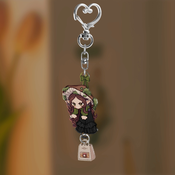 Mossy Bakery Bread Connection Acrylic Keychain