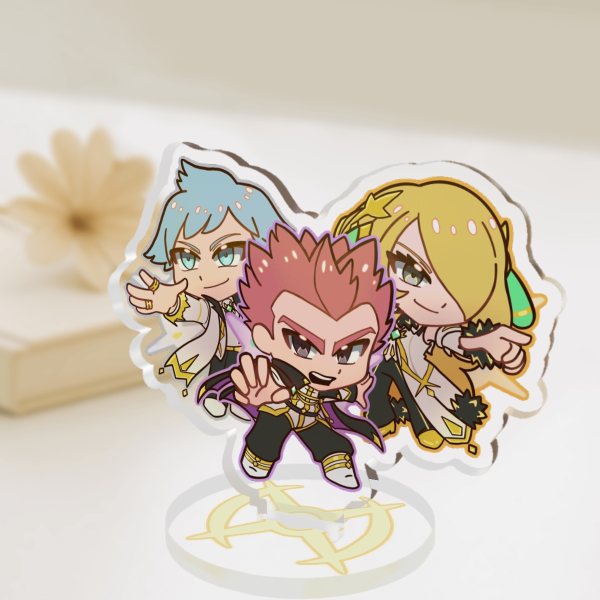 Arc Suit Steven, Lance, and Cynthia standee