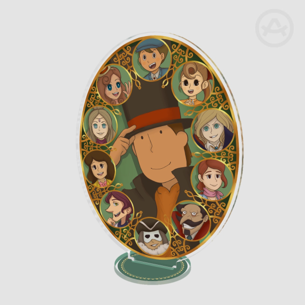 Professor Layton Clear Acrylic Standee