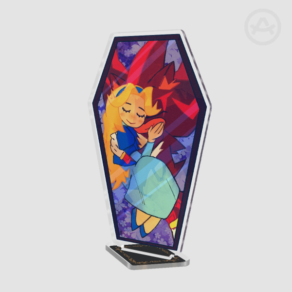 Doomed Siblings Coffin Standee