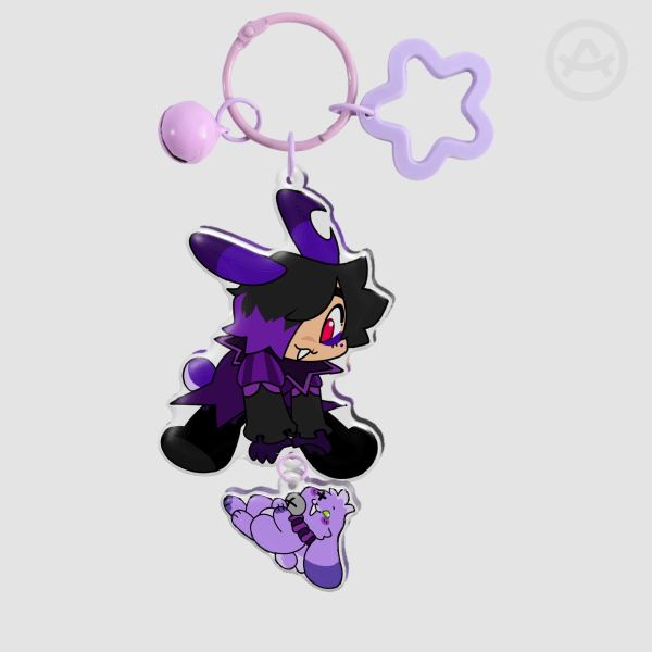 Jester n Jingle Epoxy Connection Acrylic Keychain