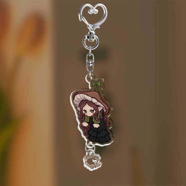 Shroom + Logo Acrylic Keychain