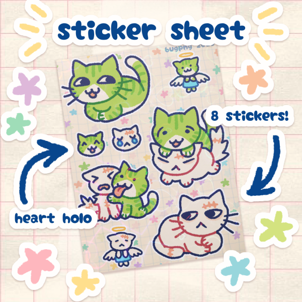 Sweetie & Lobotomite Sticker Sheet