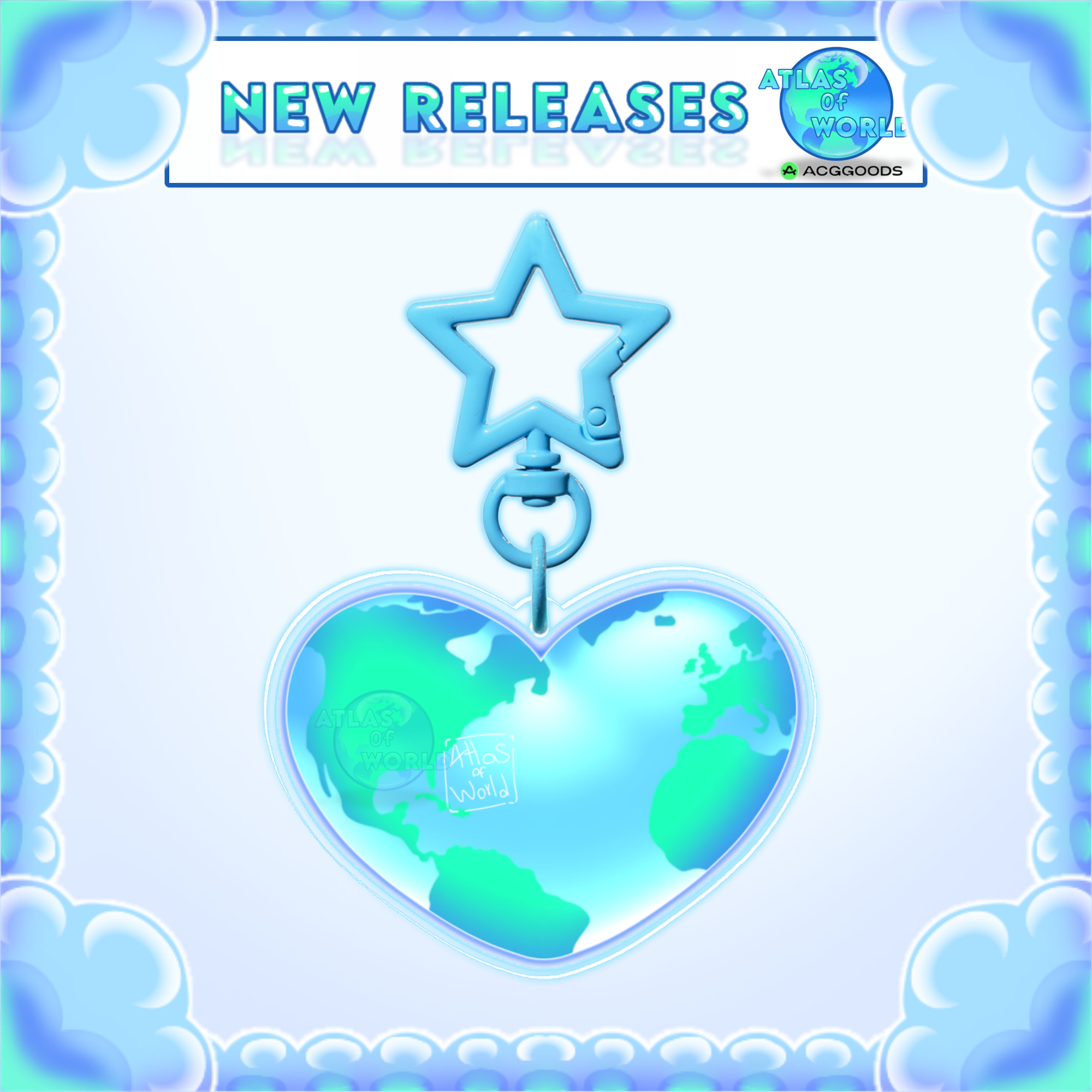 Eco lovely earth / Acrylic Keychain