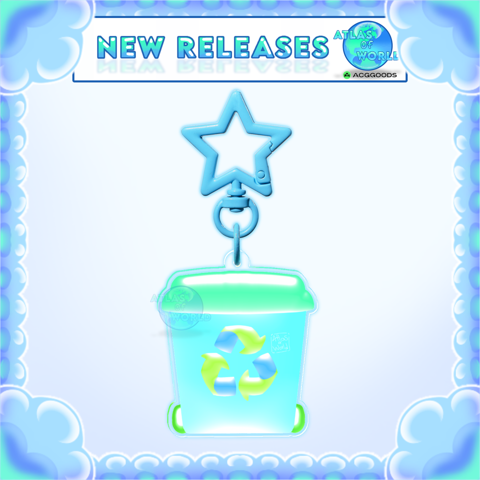 Eco Recycling can / Acrylic Keychain