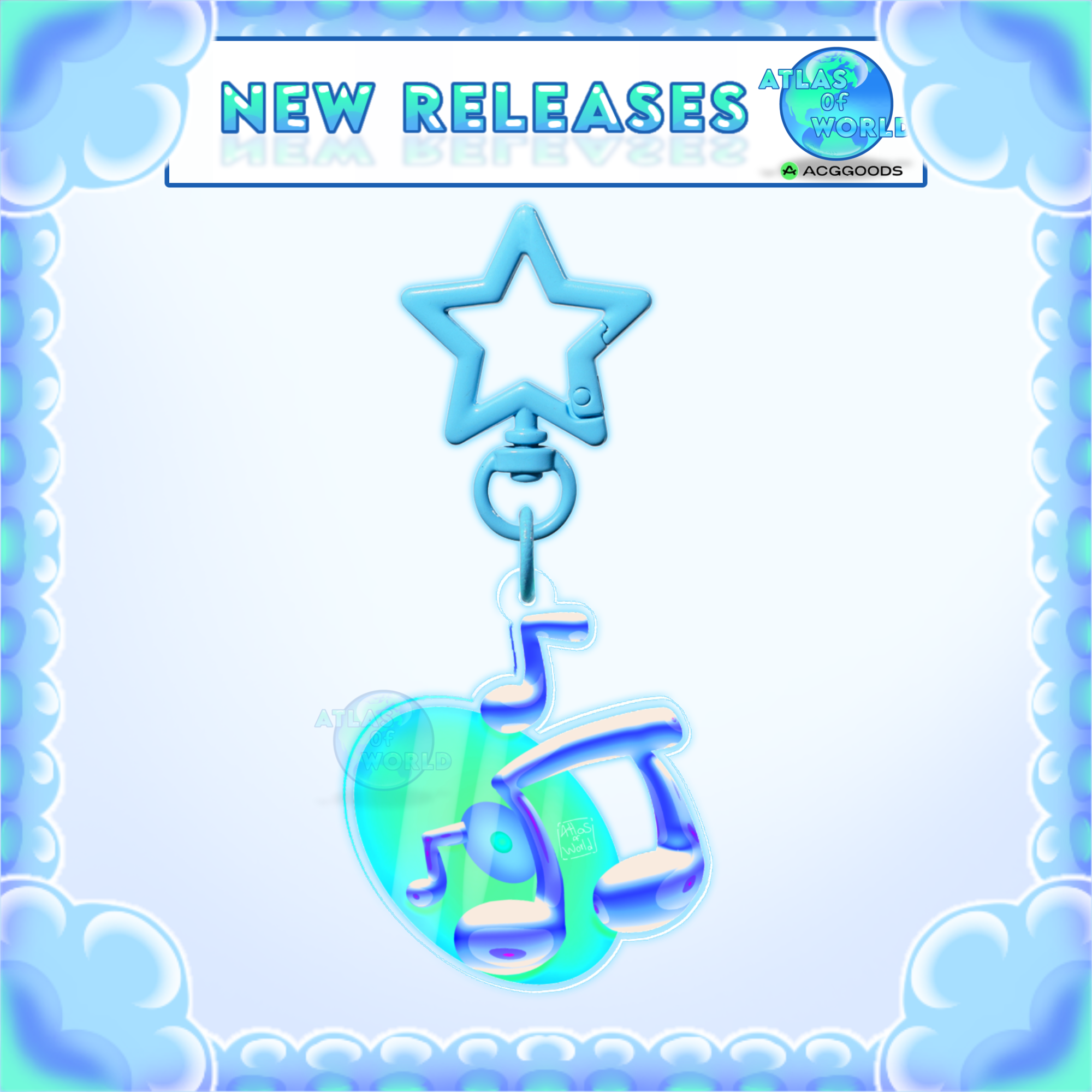 Eco music / Acrylic Keychain