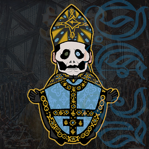Papa Emeritus IV Rainbow Keychain