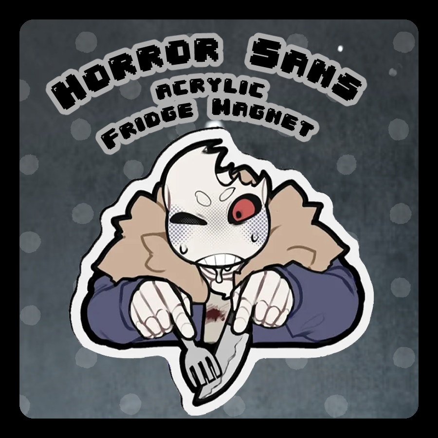 Horror Sans Fridge Magnet