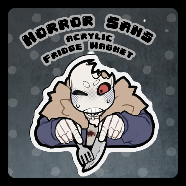 Horror Sans Fridge Magnet
