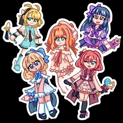 KH Magical Girl Keychains (Full Set)