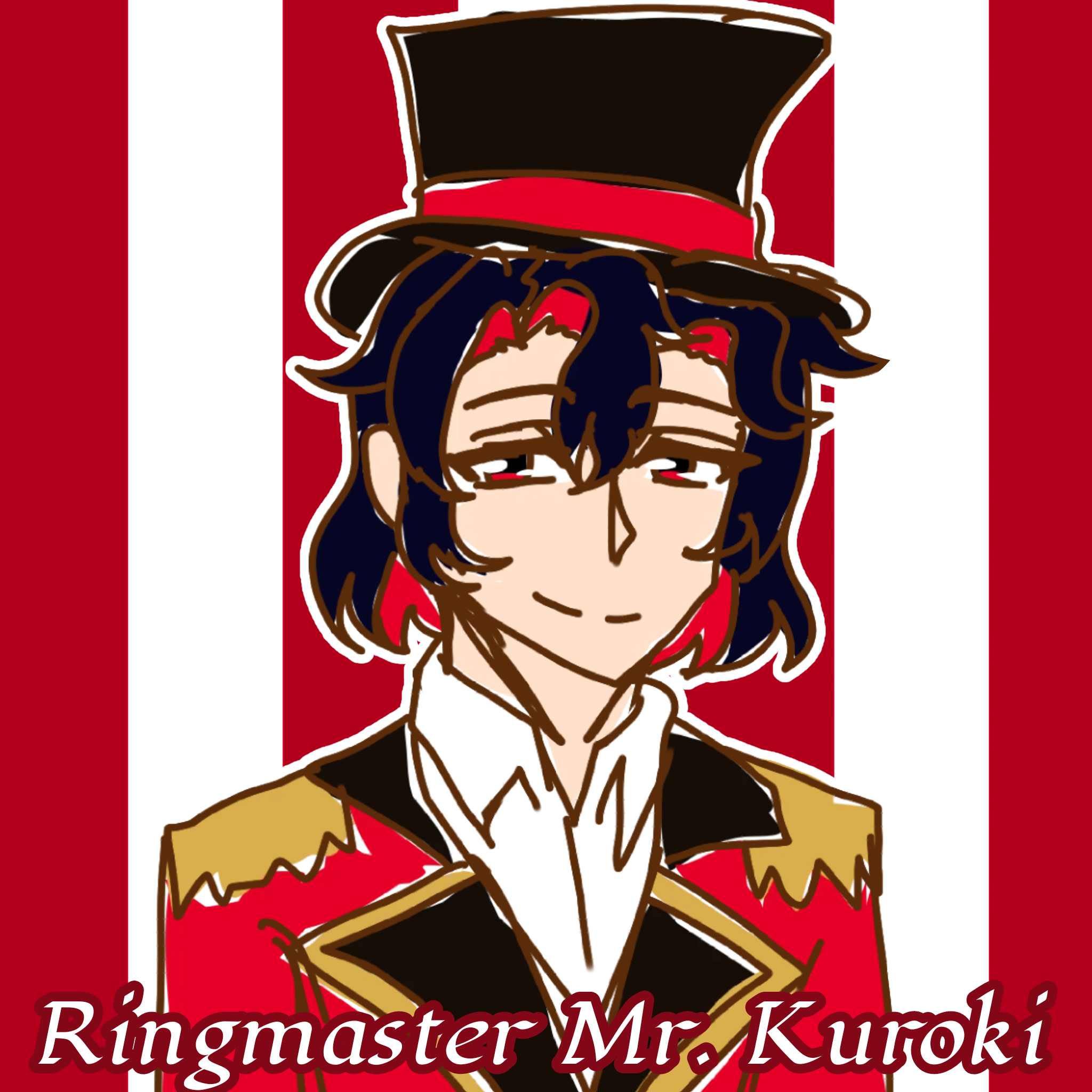 Ringmaster Mr. Kuroki - Scrunkly Sticker
