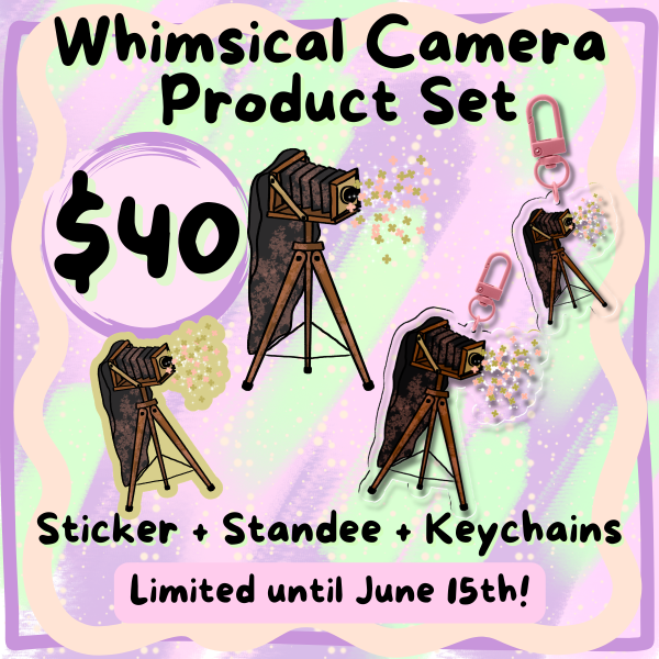 Whimsical Camera Product Set - Random Collab
