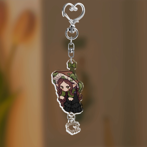 Mossy + Logo Acrylic Keychain