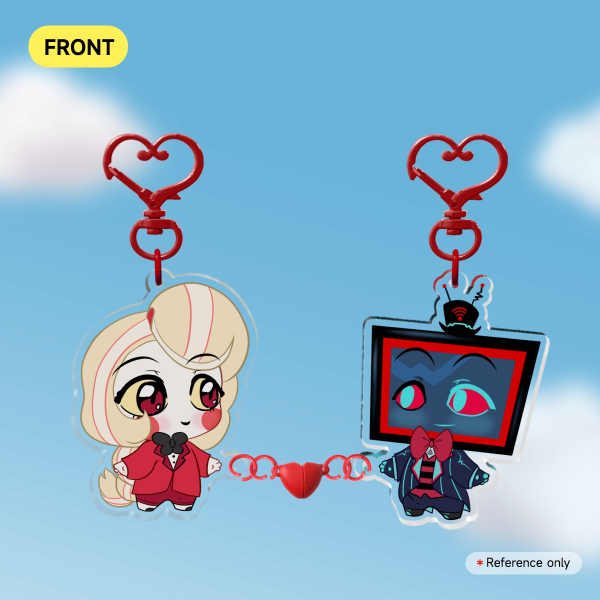 StaticBelle Charlie Vox Acrylic Magnet Keychains Hazbin Hotel