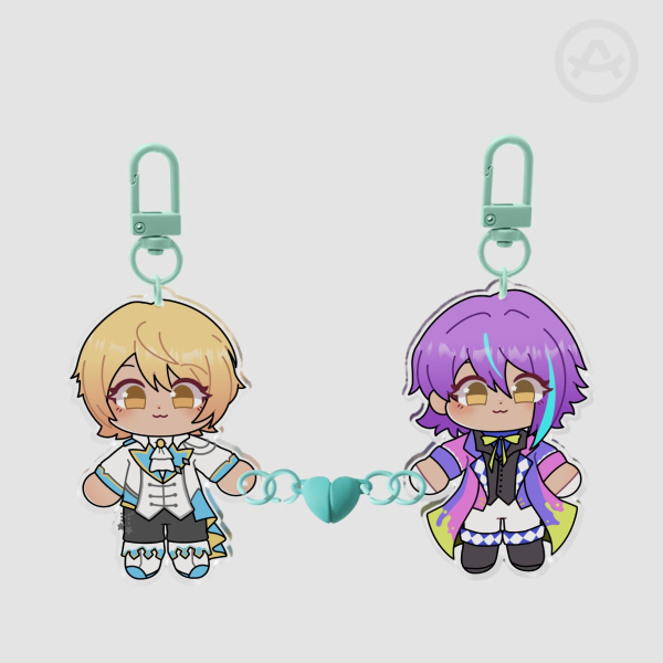 Rui & Tsukasa Magnet Keychains