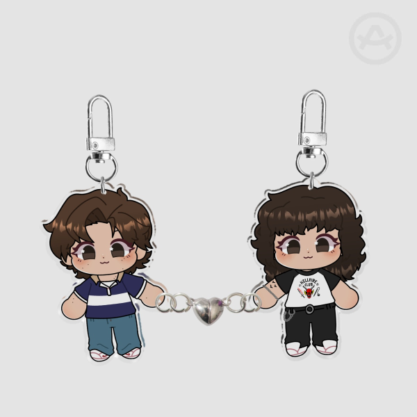 Steve & Eddie Magnet Keychains