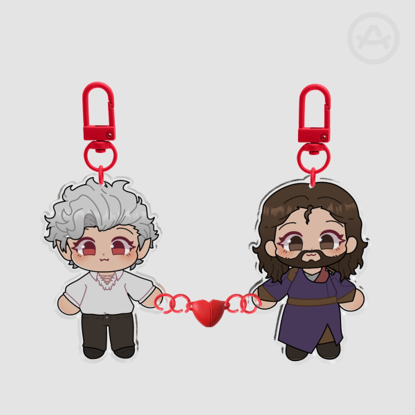 Gale & Astarion Magnet Keychains