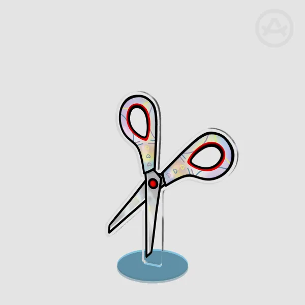 [Scissors] Clear Acrylic Standee - Random Collab