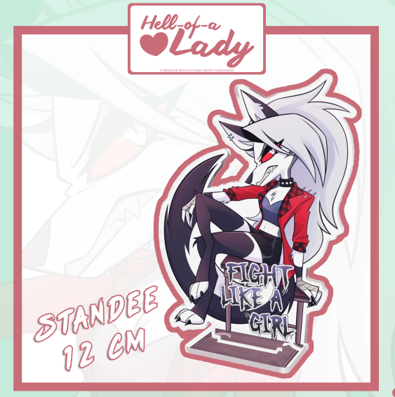 Hell-of-a Lady Loona Clear Acrylic Standee