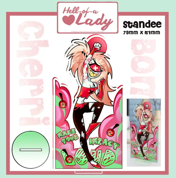 Cherri Bom (Hazbin Hotel) Acrylic Standee