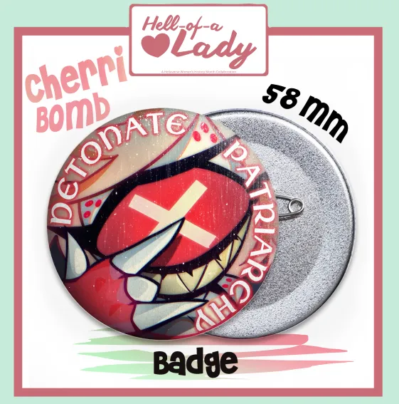 Cherri Bomb (Hazbin Hotel) Badge/Button Pin