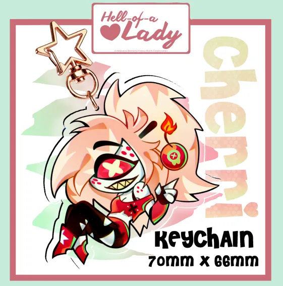 Cherri Bomb (Hazbin Hotel) Acrylic Keychain