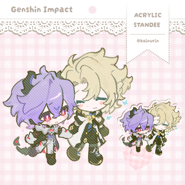 Genshin Impact | Durin & Albedo (Acrylic Standee)