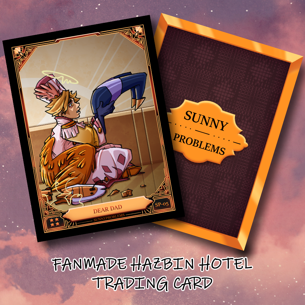 Abel - Dear Dad - Hazbin Hotel Fanmade Trading Cards