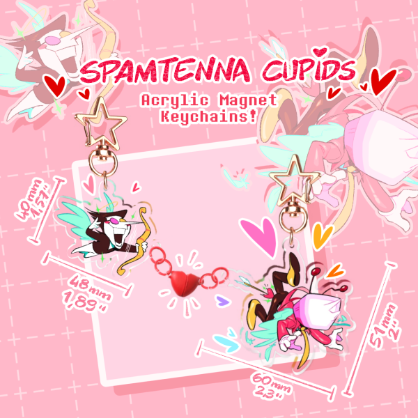 [Acrylic Magnet Keychains] Spamtenna Cupids