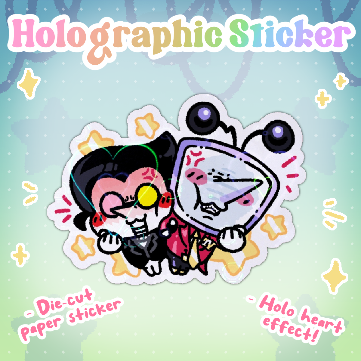 Spamtenna Divorce Holo Sticker - [Deltarune]