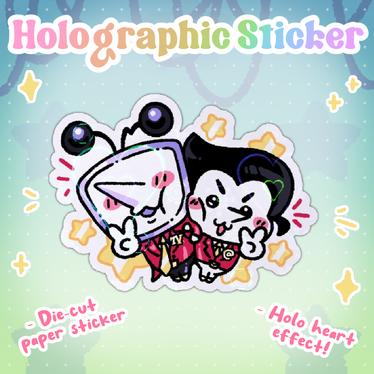 Spamtenna Holo Sticker - [Deltarune]