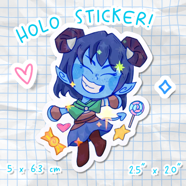 Jester Lavorre Chibi Die Cut Sticker