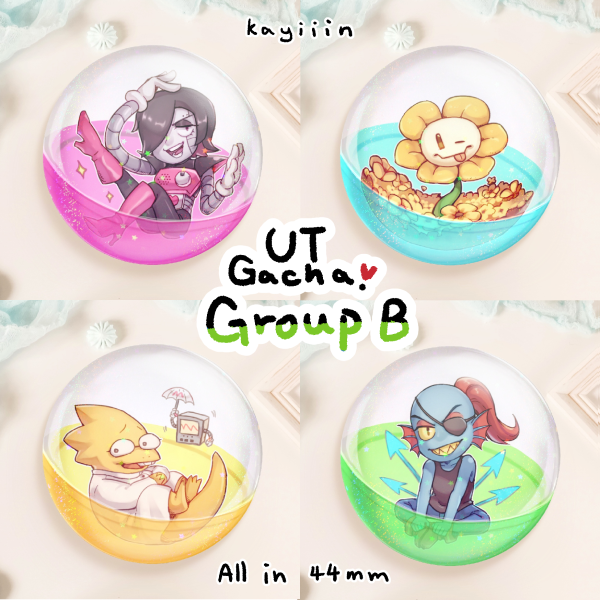 UT Gacha Set B |Button Pins