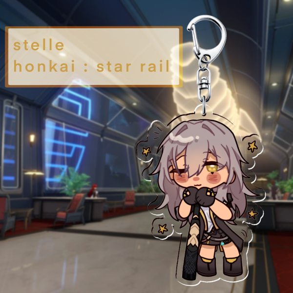 stelle acrylic keychain