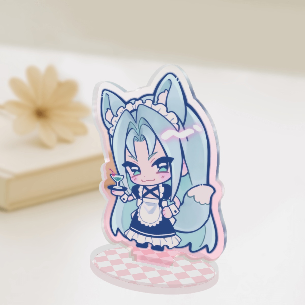 FFVII Sephiroth Maid Colored Edge Acrylic Standees