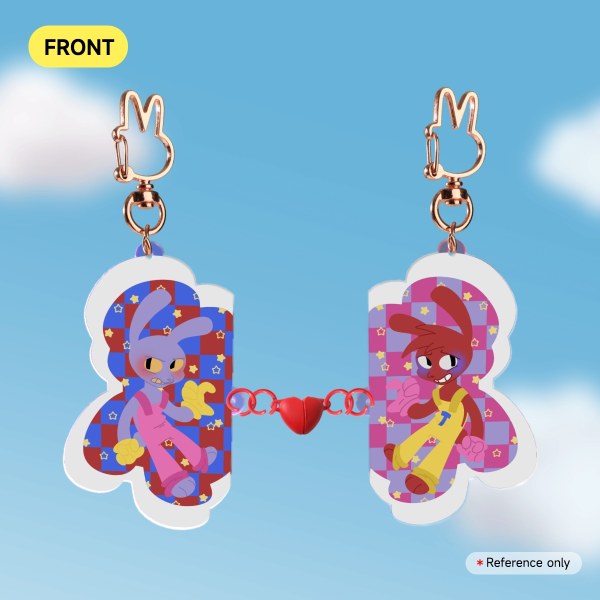 Jax and Thomas Acrylic Magnet Keychain (The Amazing Digital Circus)