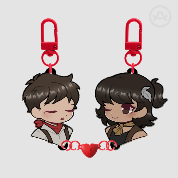 Orpheus & Eurydice Magnet Keychains