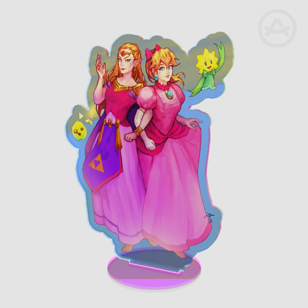Princess Peach and Princess Zelda Standee