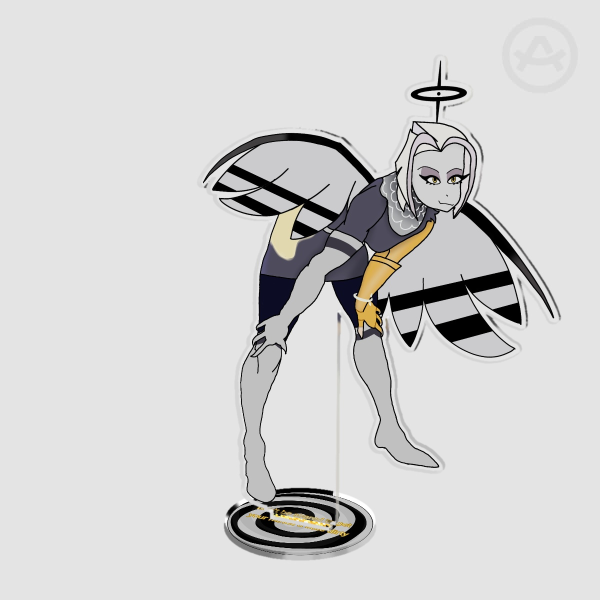 Hell-of-a-lady lute standee